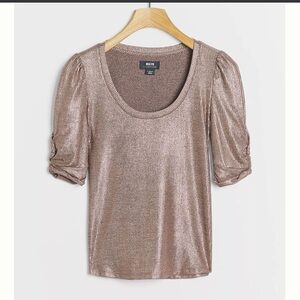 Metallic Shimmer Top by Maeve and Anthropologie